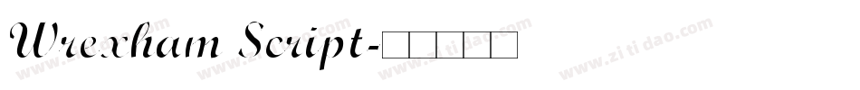 Wrexham Script字体转换